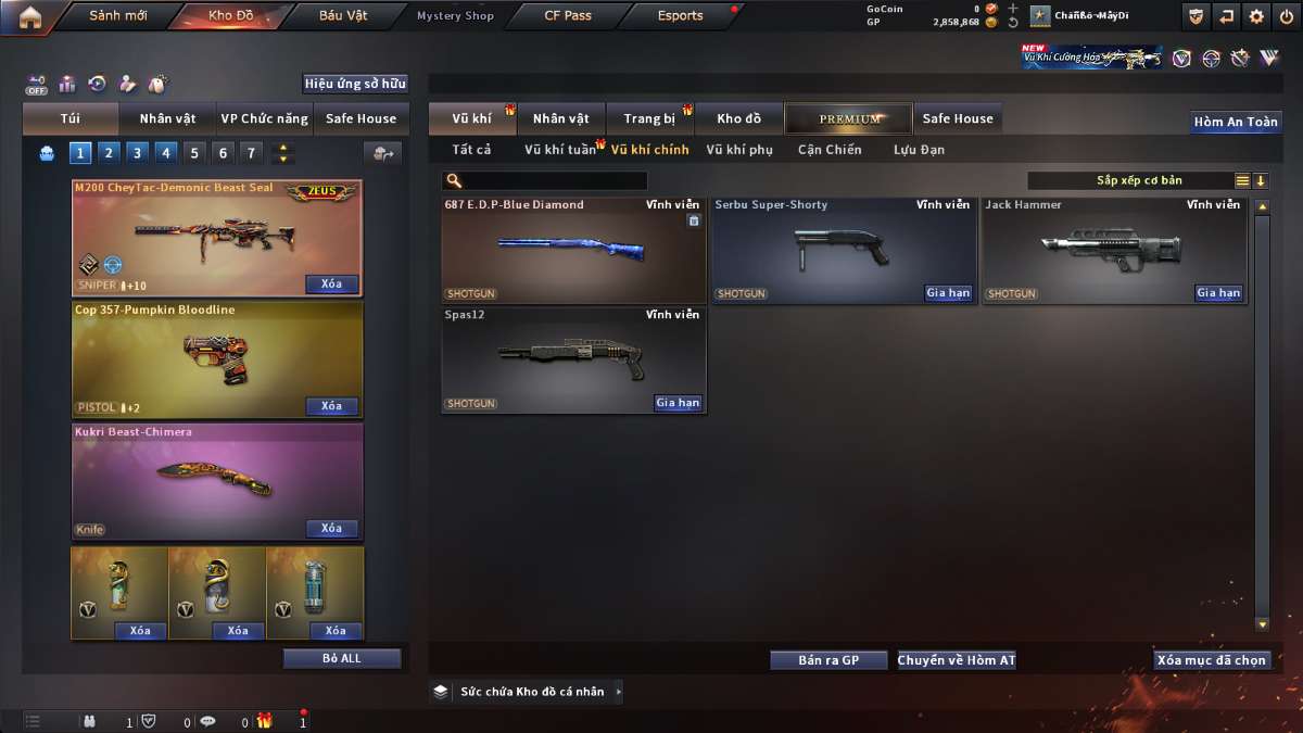 shop acc cf uy tin gia re